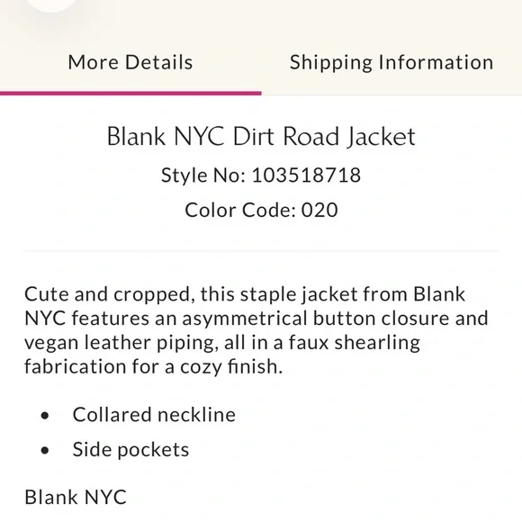 Blank NYC Dirt Road Jacket from Free People website - Brown - Size M (Women’s) - Picture 10 of 11